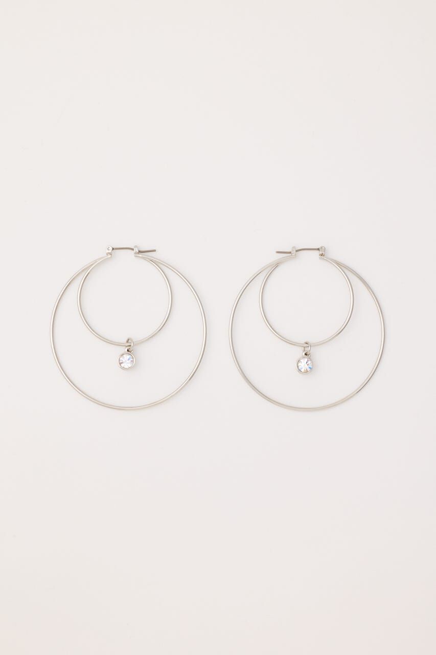 SLY「DOUBLE HOOP ピアス」|ピアス|SLV