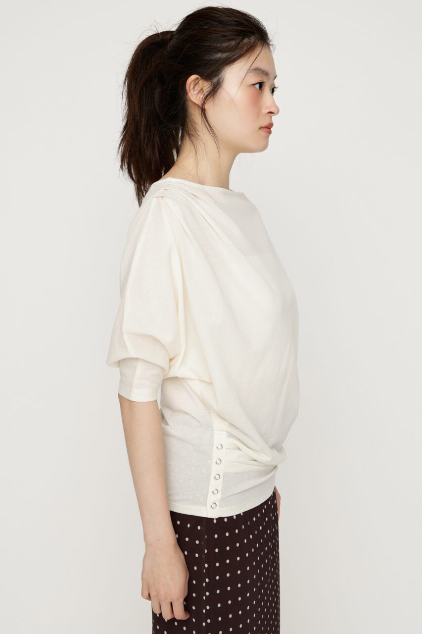 SLY「DEFORMED DRAPE トップス」|Tシャツ・カットソー|