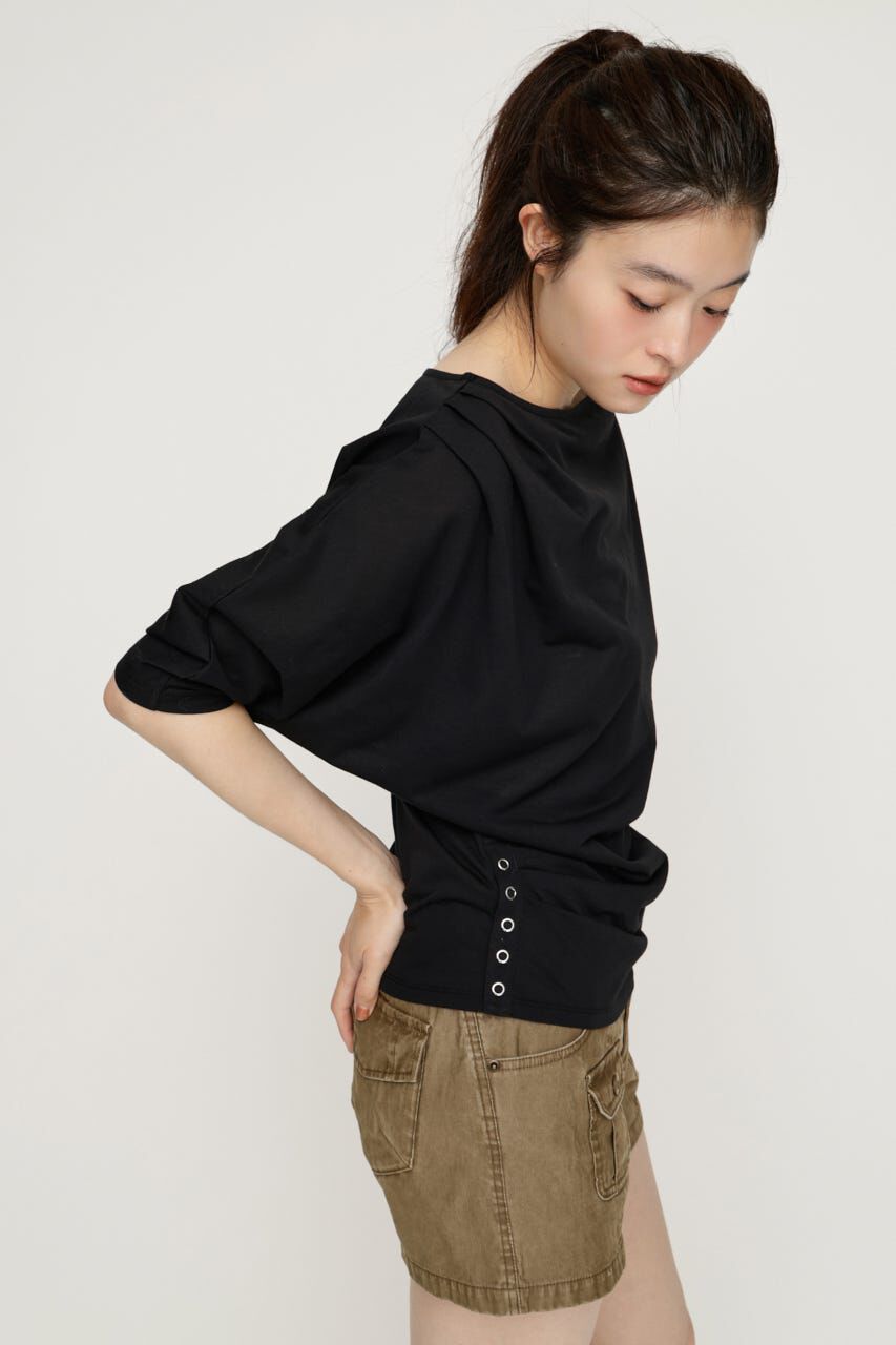 SLY「DEFORMED DRAPE トップス」|Tシャツ・カットソー|