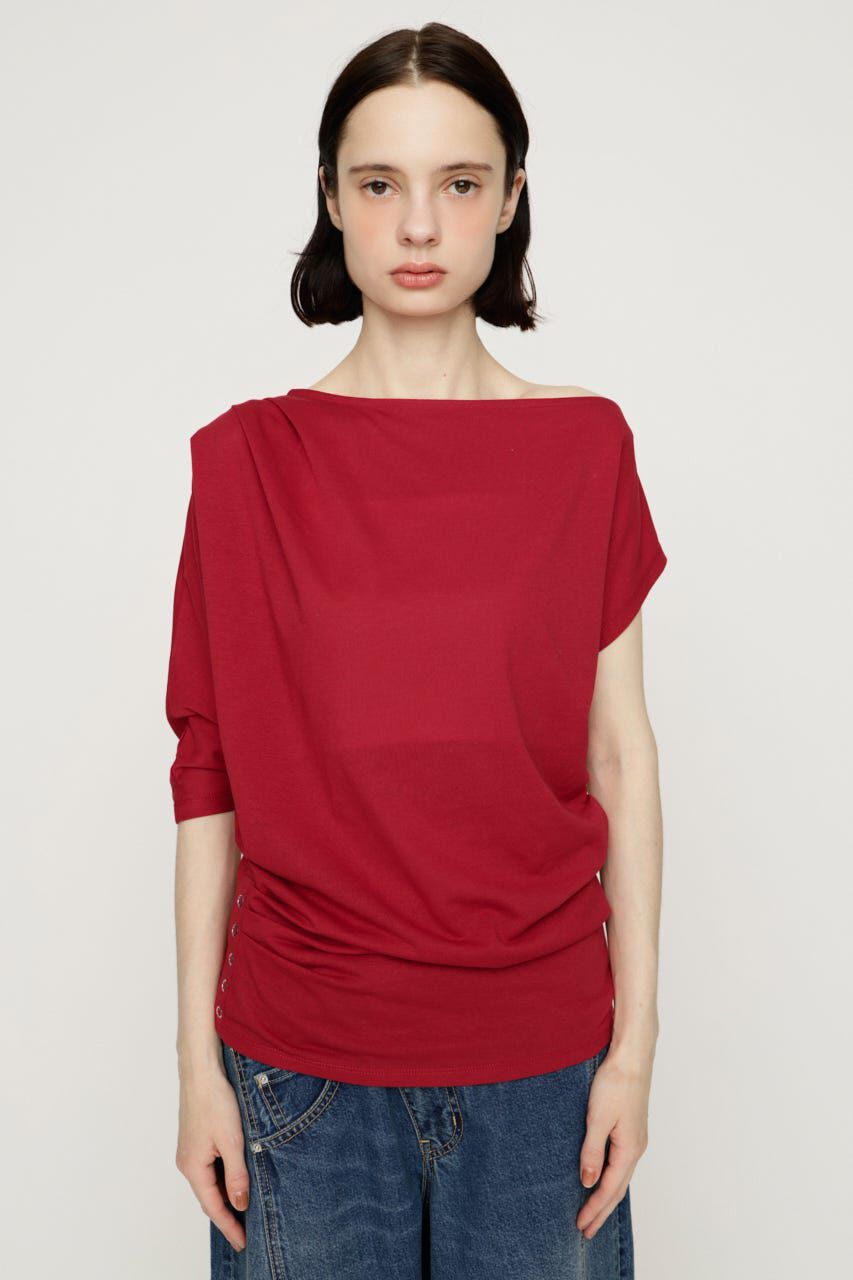 SLY「DEFORMED DRAPE トップス」|Tシャツ・カットソー|