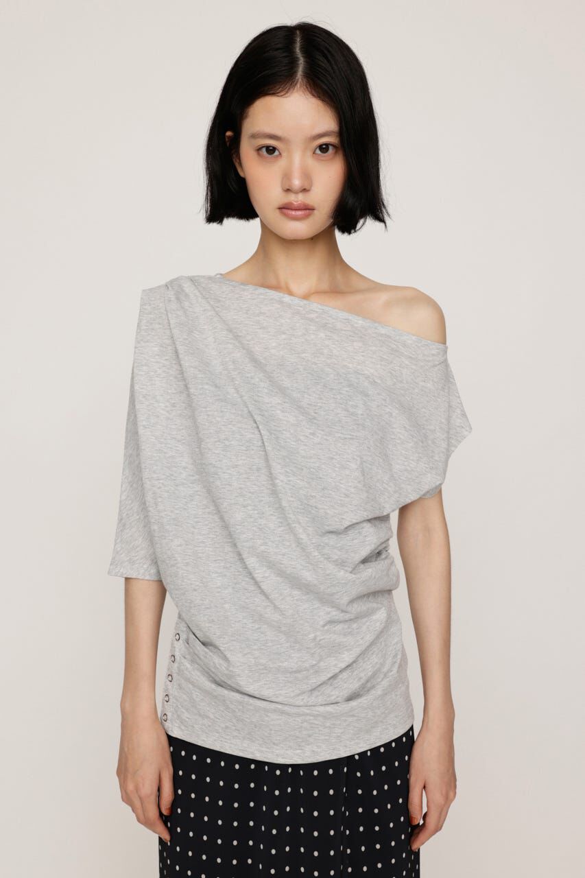 SLY「DEFORMED DRAPE トップス」|Tシャツ・カットソー|
