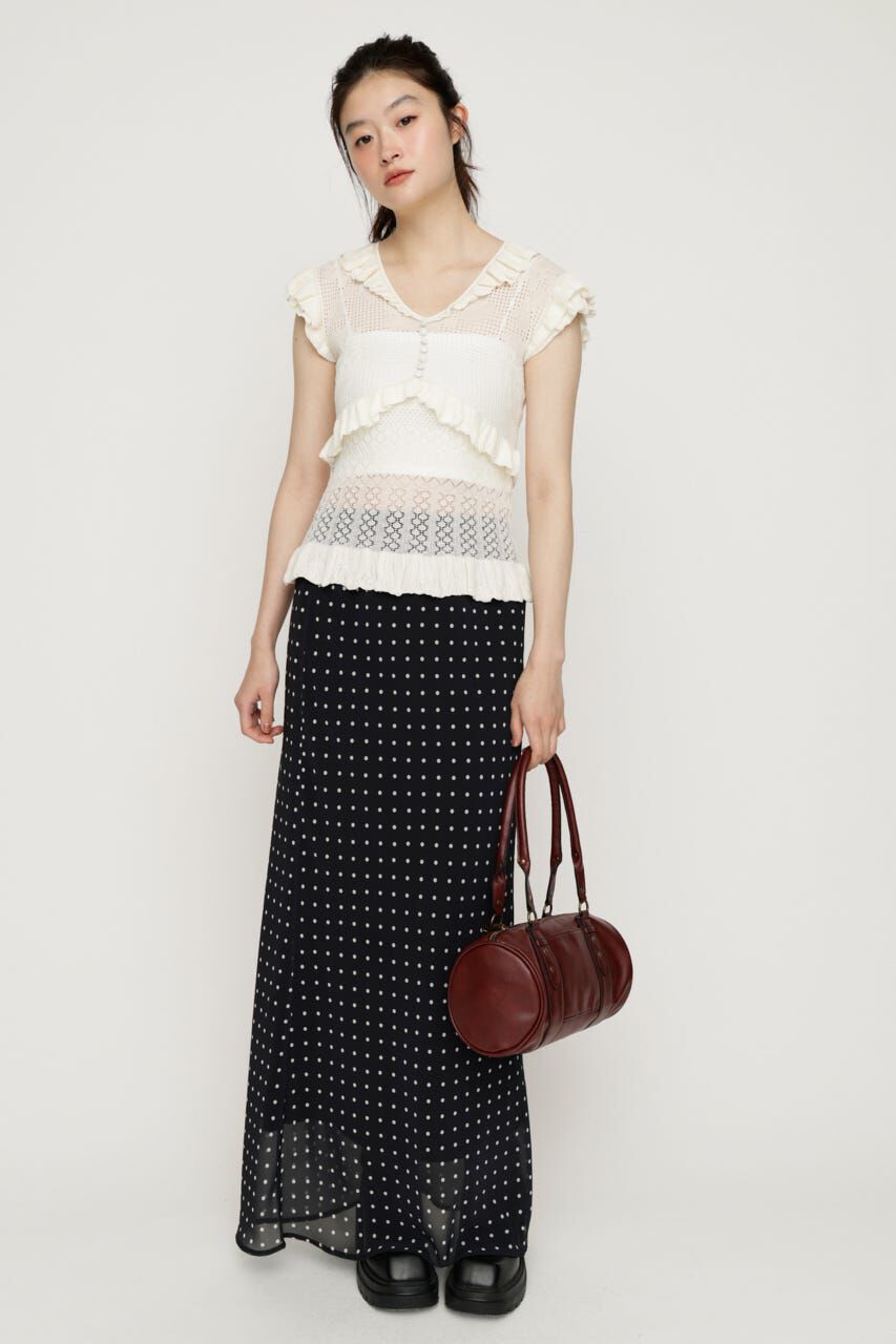 SLY「CROCHET FRILL トップス」|ニット・セーター|