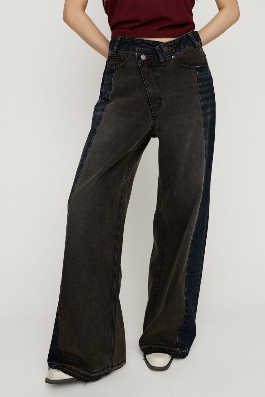 SLY「TONAL MIX DENIM パンツ」|デニム|M/BLK7