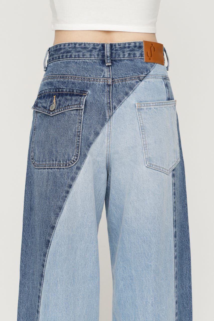 SLY「TONAL MIX DENIM パンツ」|デニム|