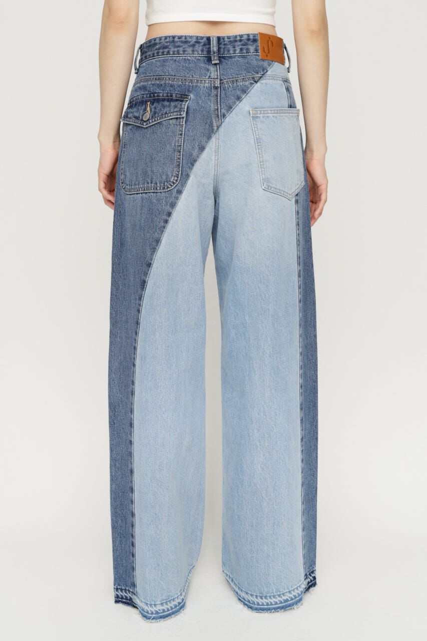 SLY「TONAL MIX DENIM パンツ」|デニム|