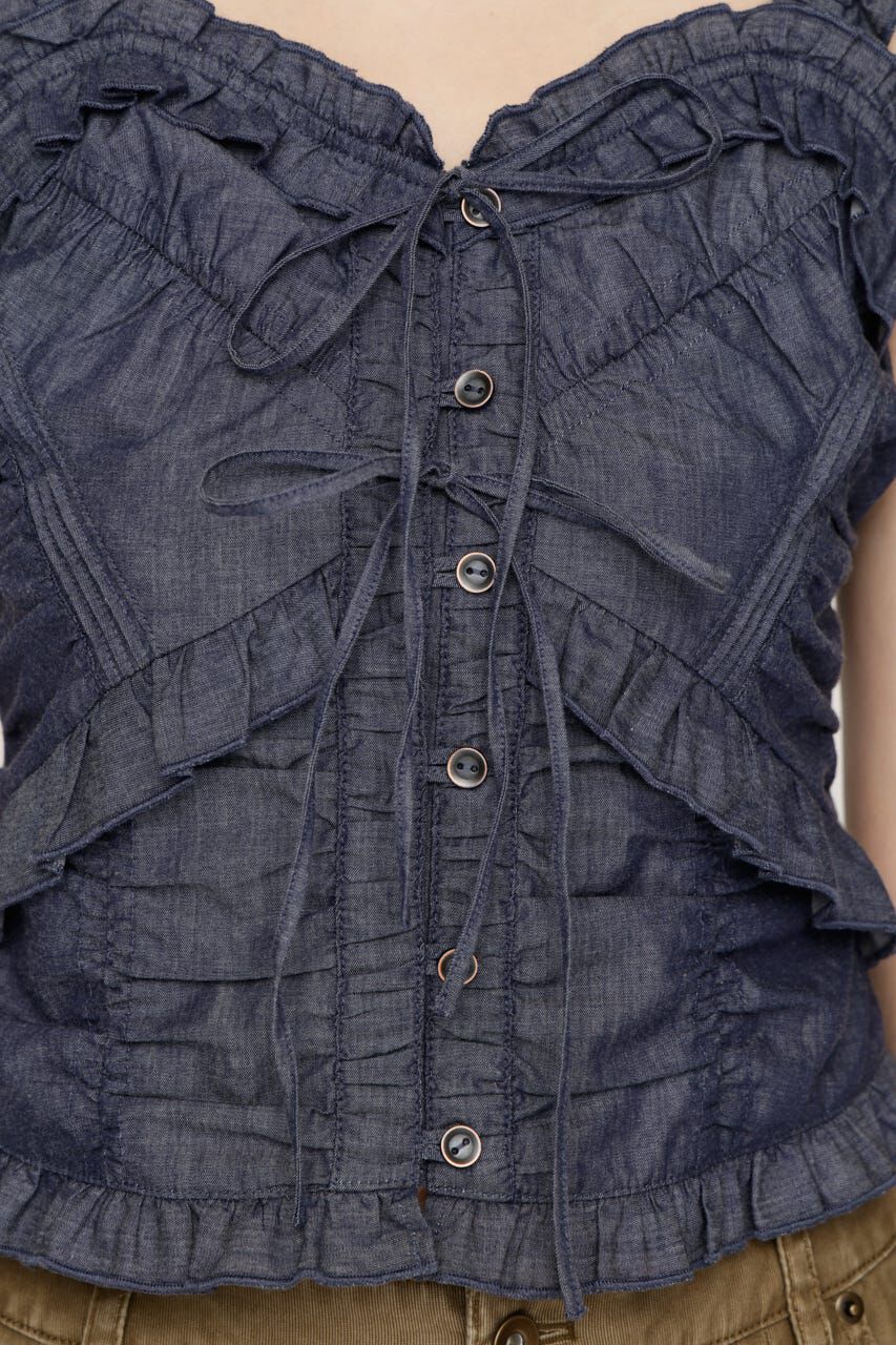 SLY「DUNGAREE SQUEEZE CAMI ブラウス」|キャミソール|