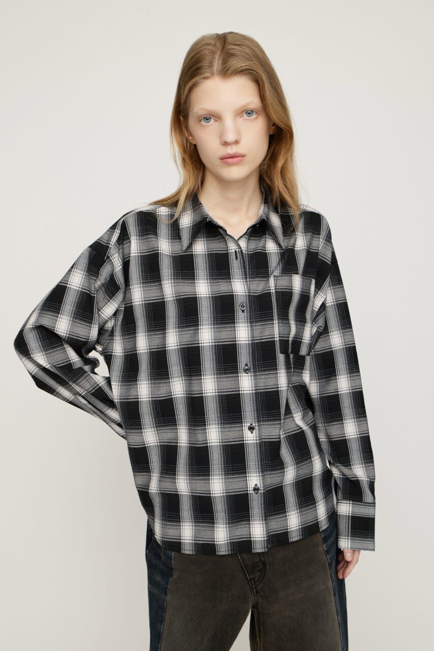 SLY「LOOSE CHECK シャツ」|シャツ・ブラウス|M/BLK7