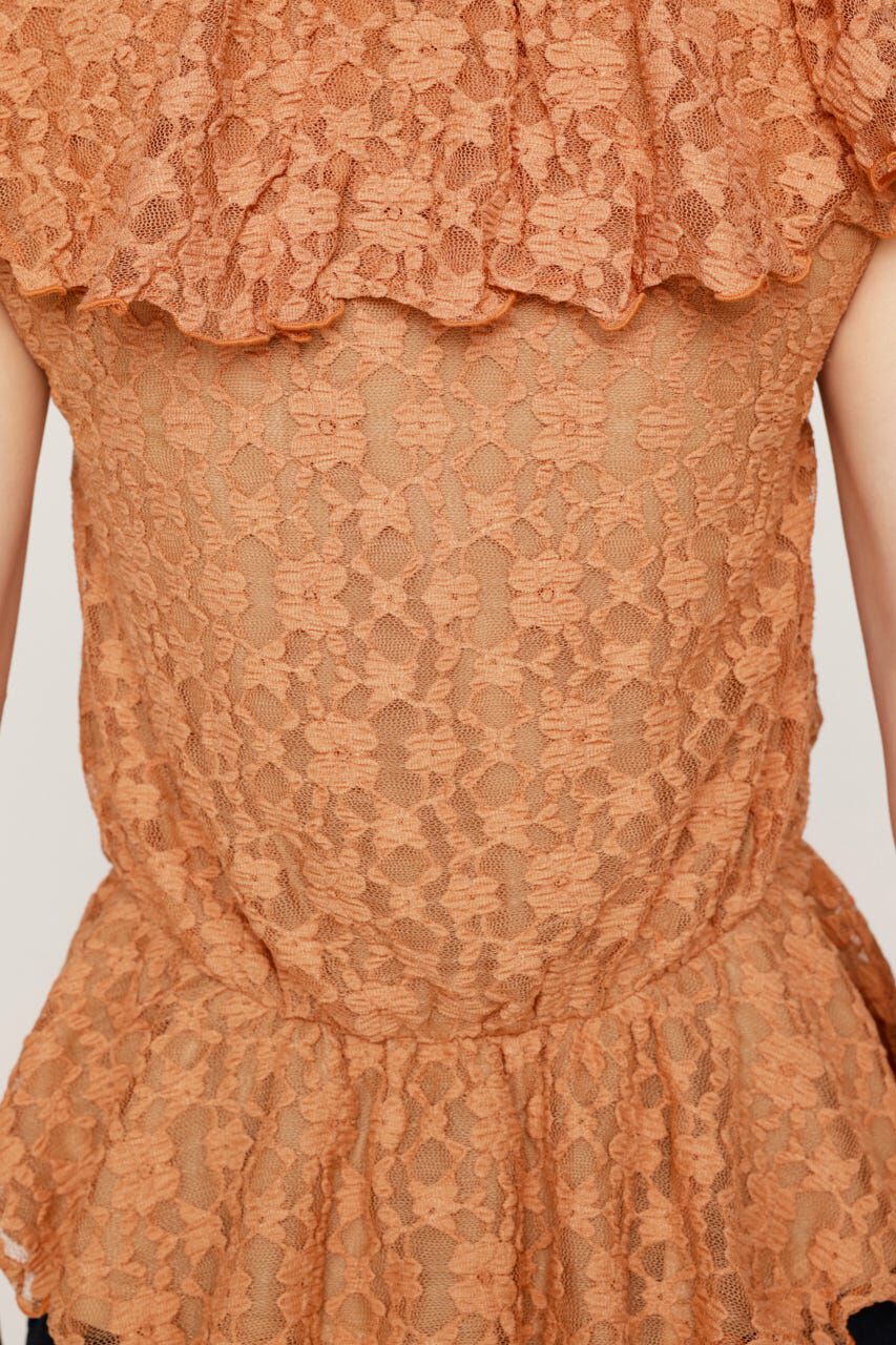 SLY「CUT LACE FRILL トップス」|Tシャツ・カットソー|