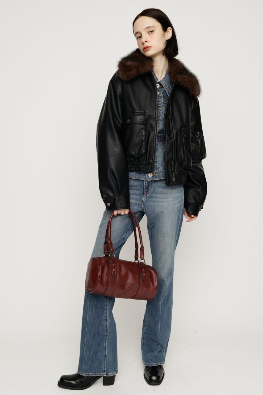 SLY「WASHED PUFFER SHORT ブルゾン」|ブルゾン・スタジャン|