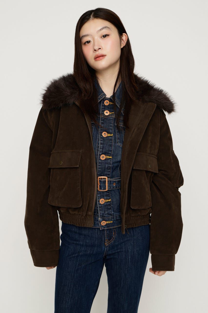 SLY「WASHED PUFFER SHORT ブルゾン」|ブルゾン・スタジャン|