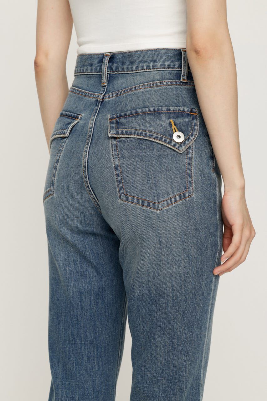 SLY「C／P FLAP DESIGN FLARE パンツ」|デニム|