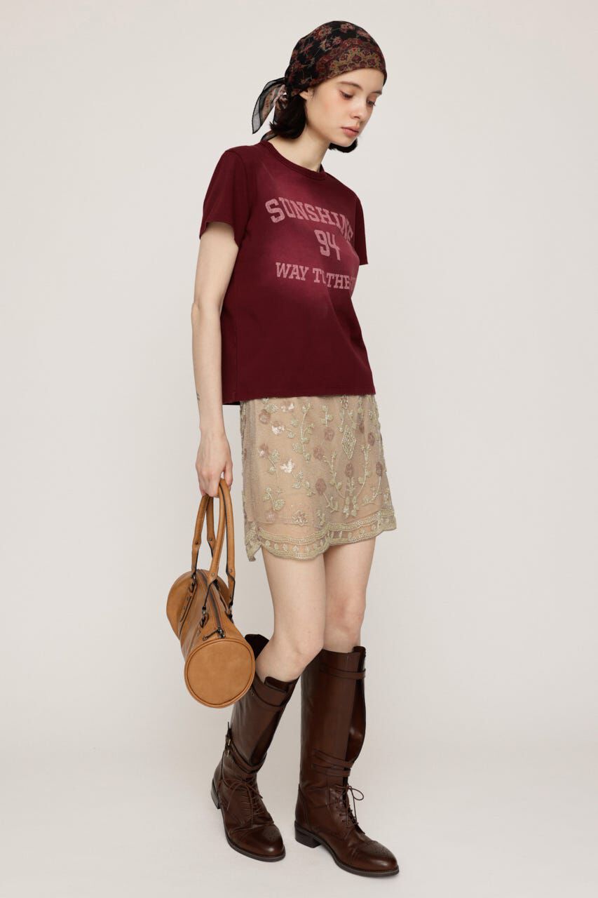 SLY「SPARKLE FLOWER ショートスカート」|スカート|