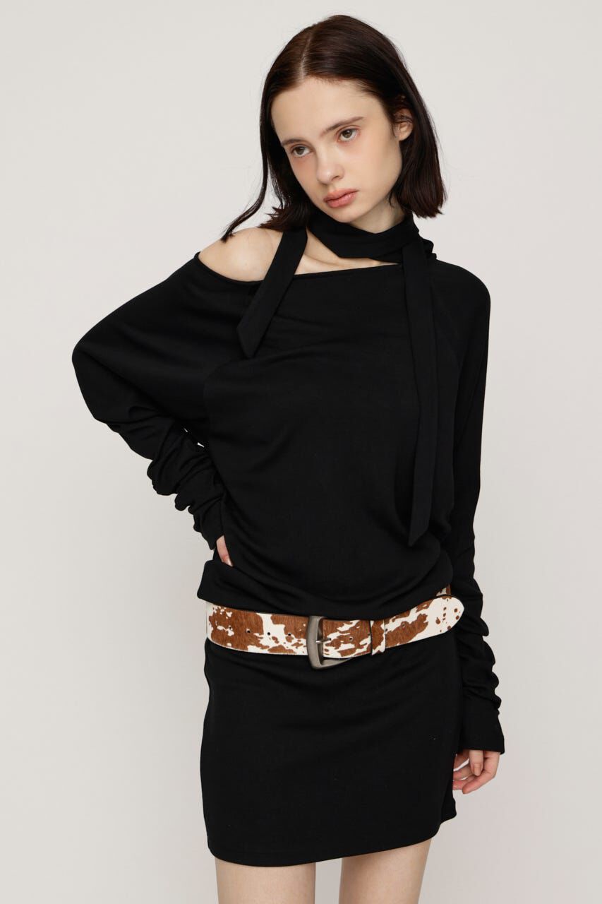SLY「DOLMAN CUT TIE ショートワンピース」|ワンピース|