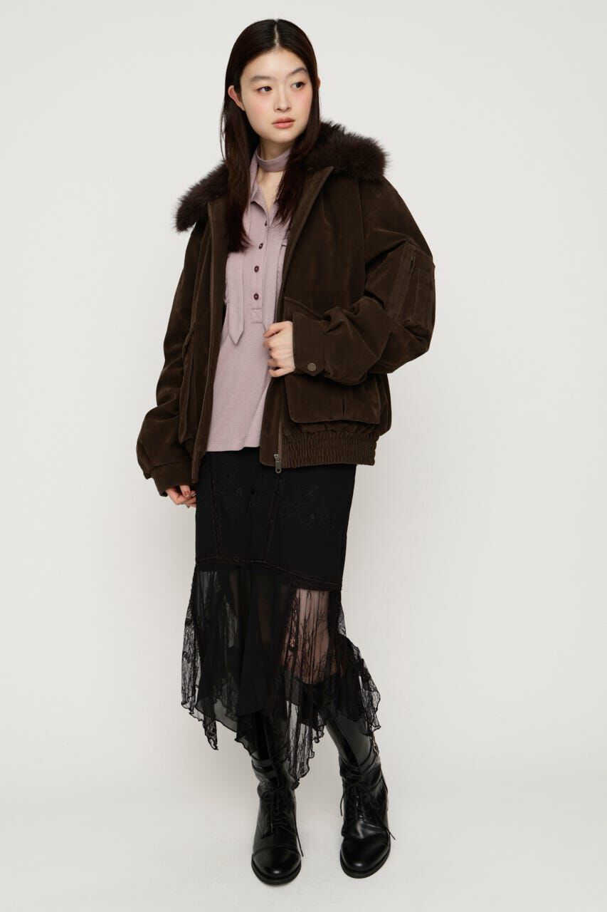 SLY「WASHED PUFFER ブルゾン」|ブルゾン・スタジャン|