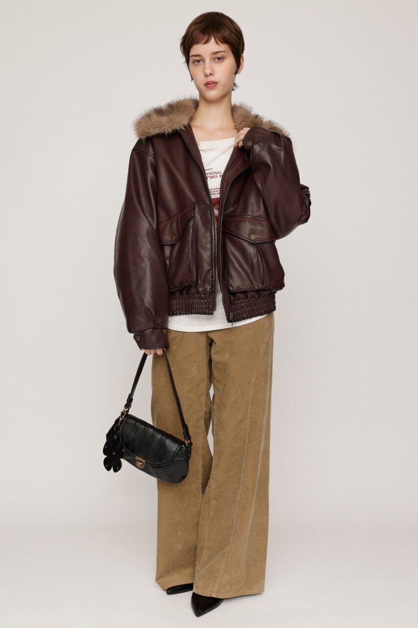 SLY「WASHED PUFFER ブルゾン」|ブルゾン・スタジャン|