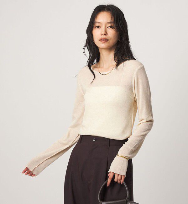 UNITED ARROWS green label relaxing「［size SHORTあり］テレコ クルーネック プルオーバー」|Tシャツ・カットソー|