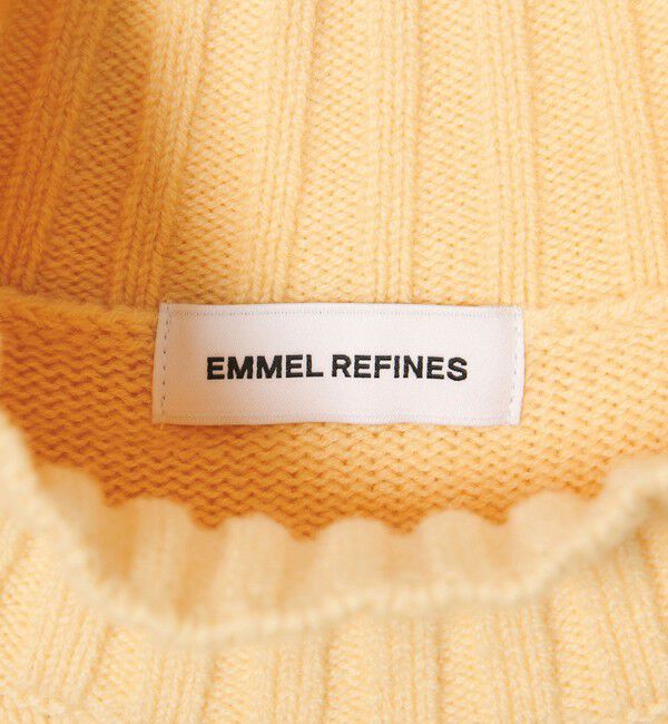 EMMEL REFINES「＜EMMEL REFINES＞EM TRNT ペプラム クルーネック ニットプルオーバー」|ニット・セーター|