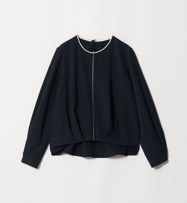 UNITED ARROWS green label relaxing「ライン TEE ロングスリーブ ブラウス」|シャツ・ブラウス|NAVY