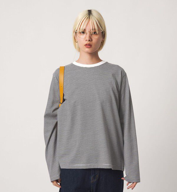 BEAUTY&YOUTH UNITED ARROWS「ソリッド＆ボーダー ロングスリーブ Tシャツ」|Tシャツ・カットソー|