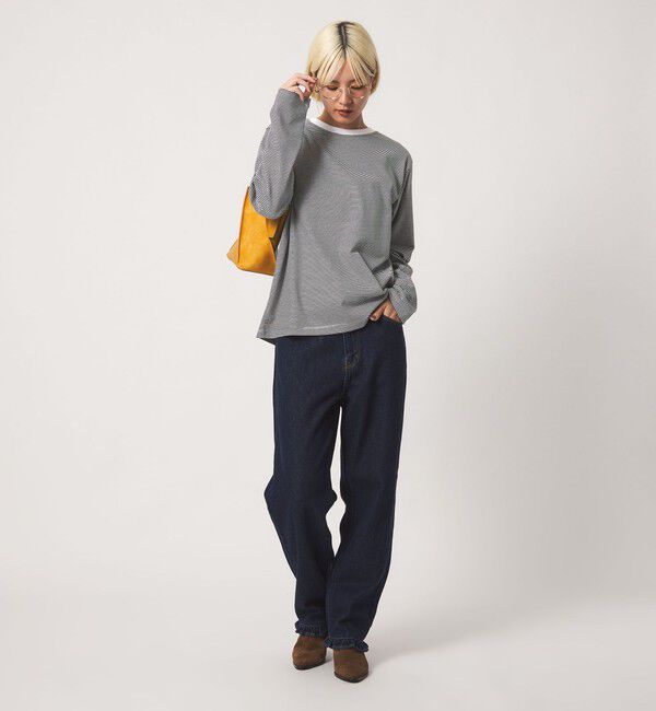 BEAUTY&YOUTH UNITED ARROWS「ソリッド＆ボーダー ロングスリーブ Tシャツ」|Tシャツ・カットソー|