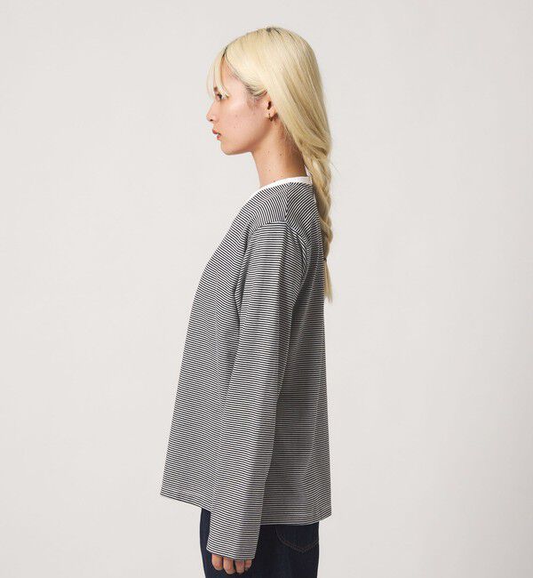 BEAUTY&YOUTH UNITED ARROWS「ソリッド＆ボーダー ロングスリーブ Tシャツ」|Tシャツ・カットソー|
