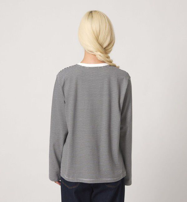 BEAUTY&YOUTH UNITED ARROWS「ソリッド＆ボーダー ロングスリーブ Tシャツ」|Tシャツ・カットソー|