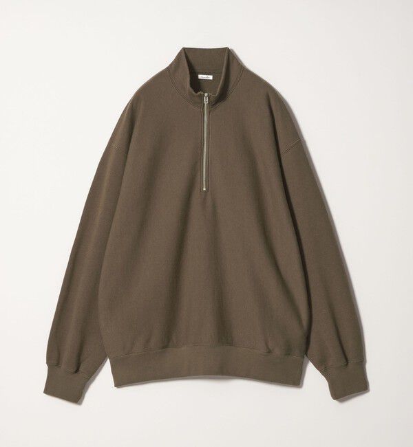 STEVEN ALAN「＜Steven Alan＞ C/R ウラケ ジップ スタンドネック スウェット」|スウェット・ジャージ|OLIVE