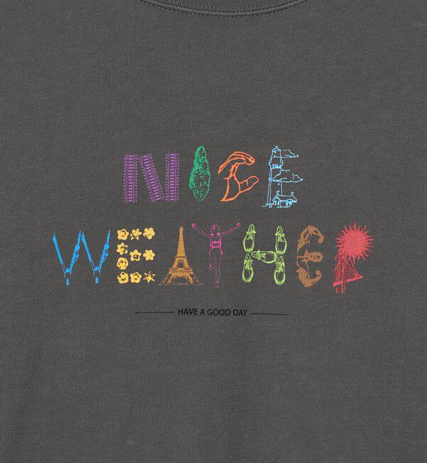NICE WEATHER「＜NICE WEATHER＞タイポグラフィーロゴ スウェット プルオーバー」|スウェット・ジャージ|