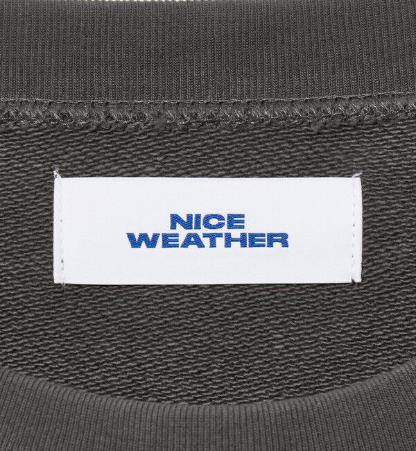 NICE WEATHER「＜NICE WEATHER＞タイポグラフィーロゴ スウェット プルオーバー」|スウェット・ジャージ|
