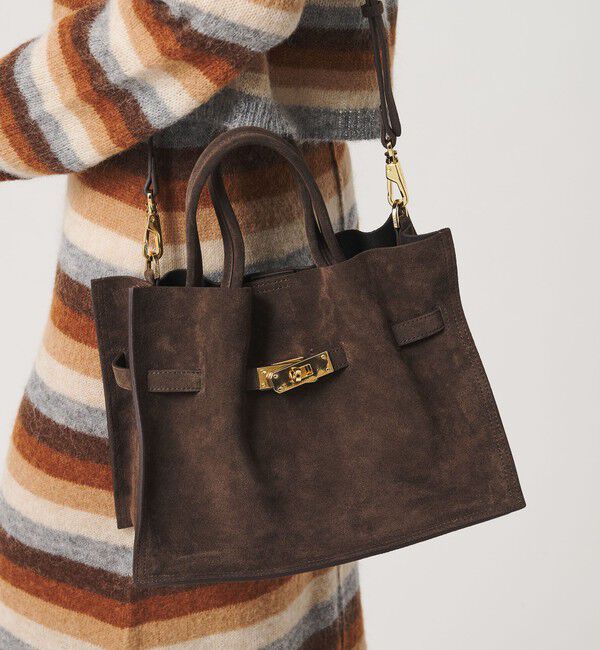 BEAUTY&YOUTH UNITED ARROWS「【WEB限定】＜VIOLAd&rsquo;ORO＞TRERO スエード トートバッグ M」|トートバッグ|DK.BROWN
