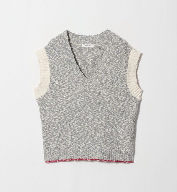 BEAUTY&YOUTH UNITED ARROWS「【別注】＜＋81BRANCA＞Vネック ニット ベスト」|ベスト・ジレ|MD.GRAY