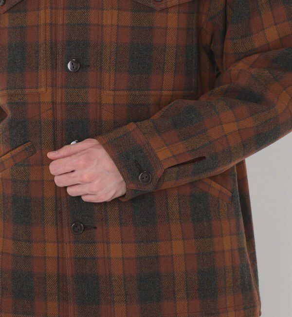 TOMORROWLAND MENS「【別注】PENDLETON ウールチェック CPO シャツブルゾン」|ブルゾン・スタジャン|
