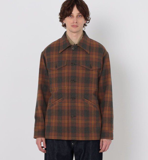 TOMORROWLAND MENS「【別注】PENDLETON ウールチェック CPO シャツブルゾン」|ブルゾン・スタジャン|