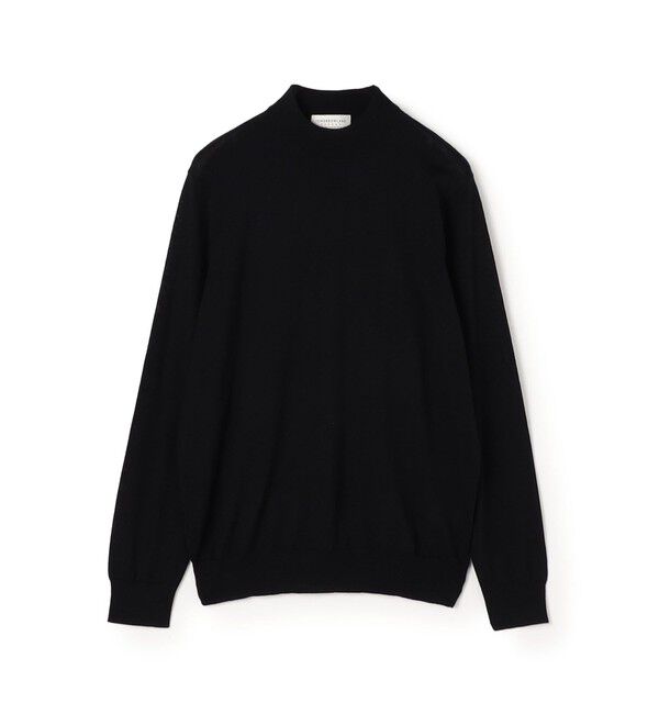 TOMORROWLAND MENS「TOMORROWLAND tricot スーパーファインメリノウール モックネックニット S-WOOL」|ニット・セーター|19 ブラック