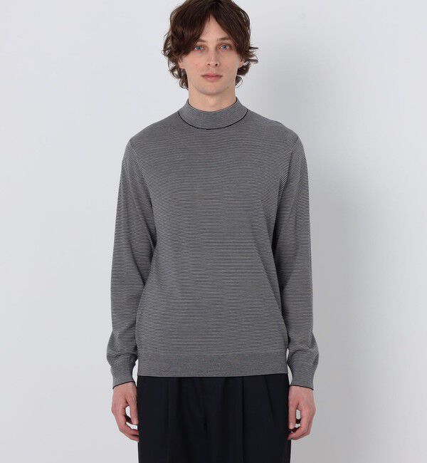 TOMORROWLAND MENS「TOMORROWLAND tricot スーパーファインメリノウール モックネックニット S-WOOL」|ニット・セーター|