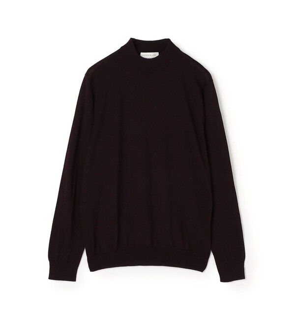 TOMORROWLAND MENS「TOMORROWLAND tricot スーパーファインメリノウール モックネックニット S-WOOL」|ニット・セーター|79 ボルドー