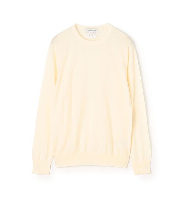 TOMORROWLAND MENS「TOMORROWLAND tricot スーパーファインメリノウール クルーネックニット S-WOOL」|ニット・セーター|11 ホワイト