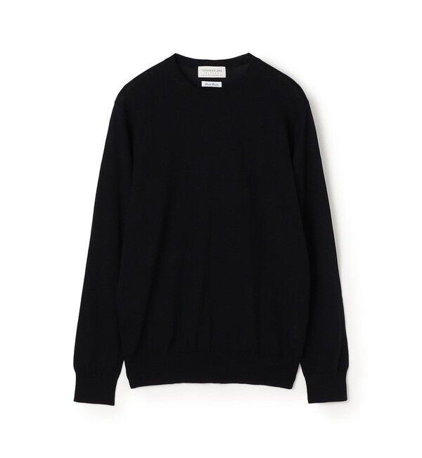 TOMORROWLAND MENS「TOMORROWLAND tricot スーパーファインメリノウール クルーネックニット S-WOOL」|ニット・セーター|19 ブラック