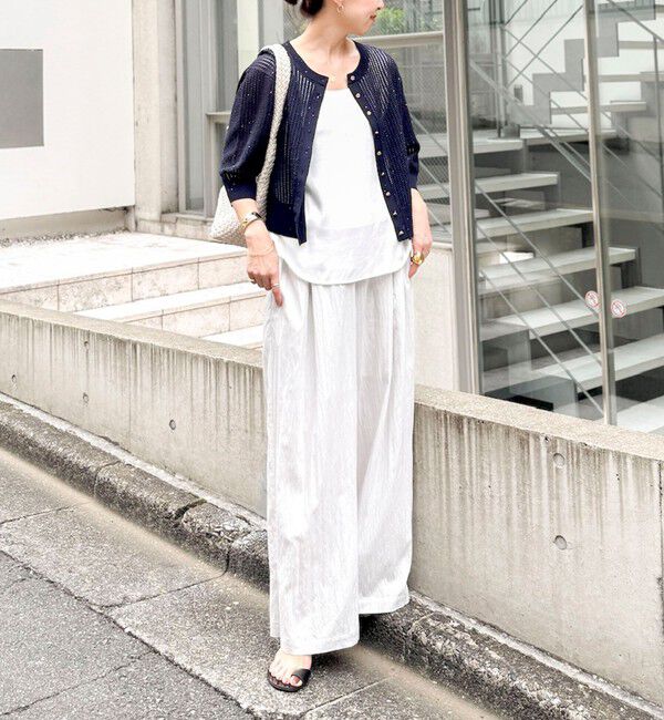 NOLLEY'S「【WEB＆一部店舗限定サイズ】ウォッシャブルソフトタイプライタータックギャザーワイドパンツ」|その他|