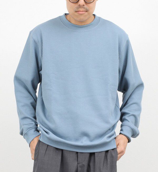 NOLLEY'S goodman「【BECシリーズ】TCワッフルロンT」|Tシャツ・カットソー|グレイッシュブルー