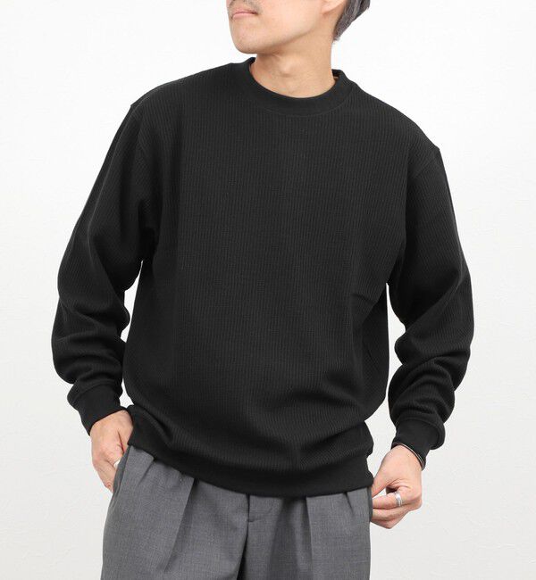 NOLLEY'S goodman「【BECシリーズ】TCワッフルロンT」|Tシャツ・カットソー|ブラック