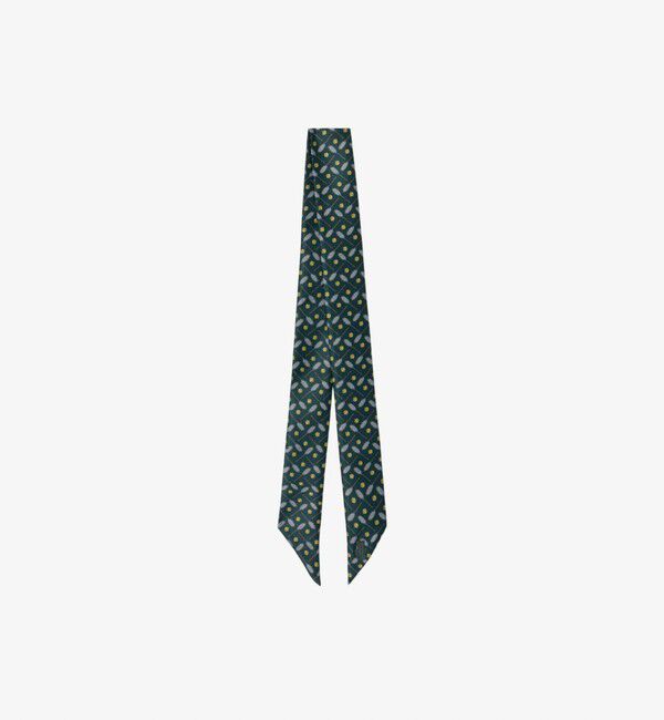 GLOSTER「【LACOSTE/ラコステ】LG Scarf サテンナロースカーフ」|バンダナ・スカーフ|グリーン