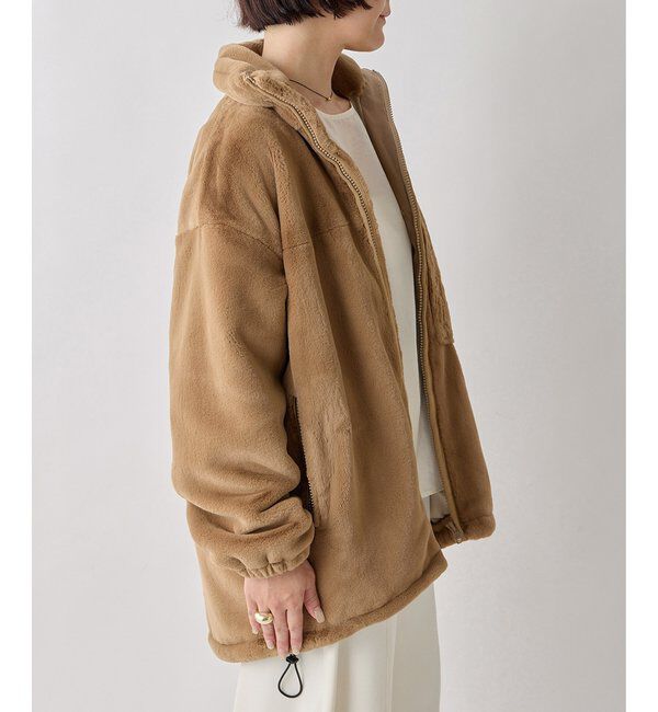  「【Drawing Numbers】フェイクファーZIPハーフコート」|その他|