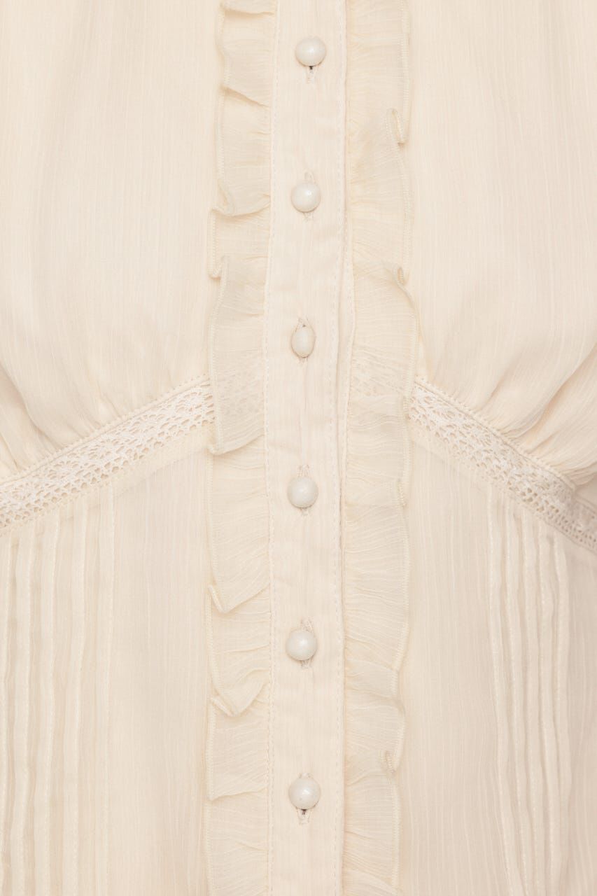 SLY「GATHER FRILL H／N PUFF ブラウス」|シャツ・ブラウス|