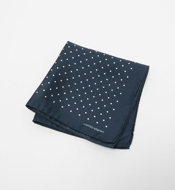 UNITED ARROWS「ドット ポケットチーフ」|その他|NAVY