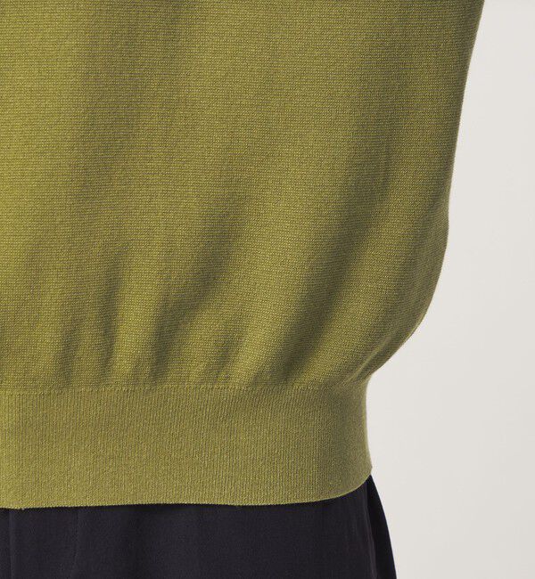 UNITED ARROWS green label relaxing「コットン カシミヤ ミラノリブ クルーネック ニット -ハンドウォッシャブル-」|ニット・セーター|