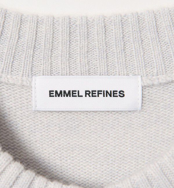 EMMEL REFINES「＜EMMEL REFINES＞EM TRNT ソデリブ ボタン カーディガン」|カーディガン|