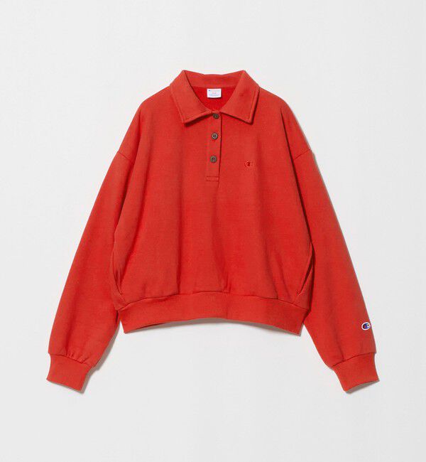 UNITED ARROWS green label relaxing「【別注】＜Champion＞ CVC ヘンリーボタン スウェット プルオーバー」|スウェット・ジャージ|RED