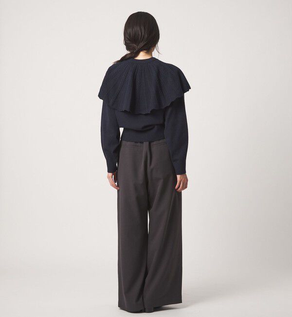 EMMEL REFINES「＜EMMEL REFINES＞EM ケーブルケープ ニットプルオーバー」|ニット・セーター|