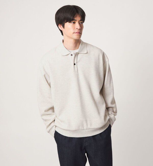 UNITED ARROWS green label relaxing「ワッフル 長袖 ポロシャツ」|ポロシャツ|